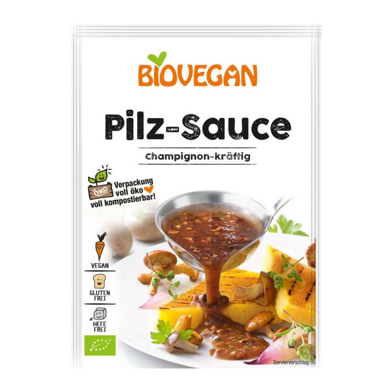 salsa vegana de setas biovegan