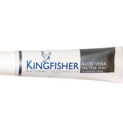 Pasta vegana de dientes con aloe vera sin fluor marca Kingfisher